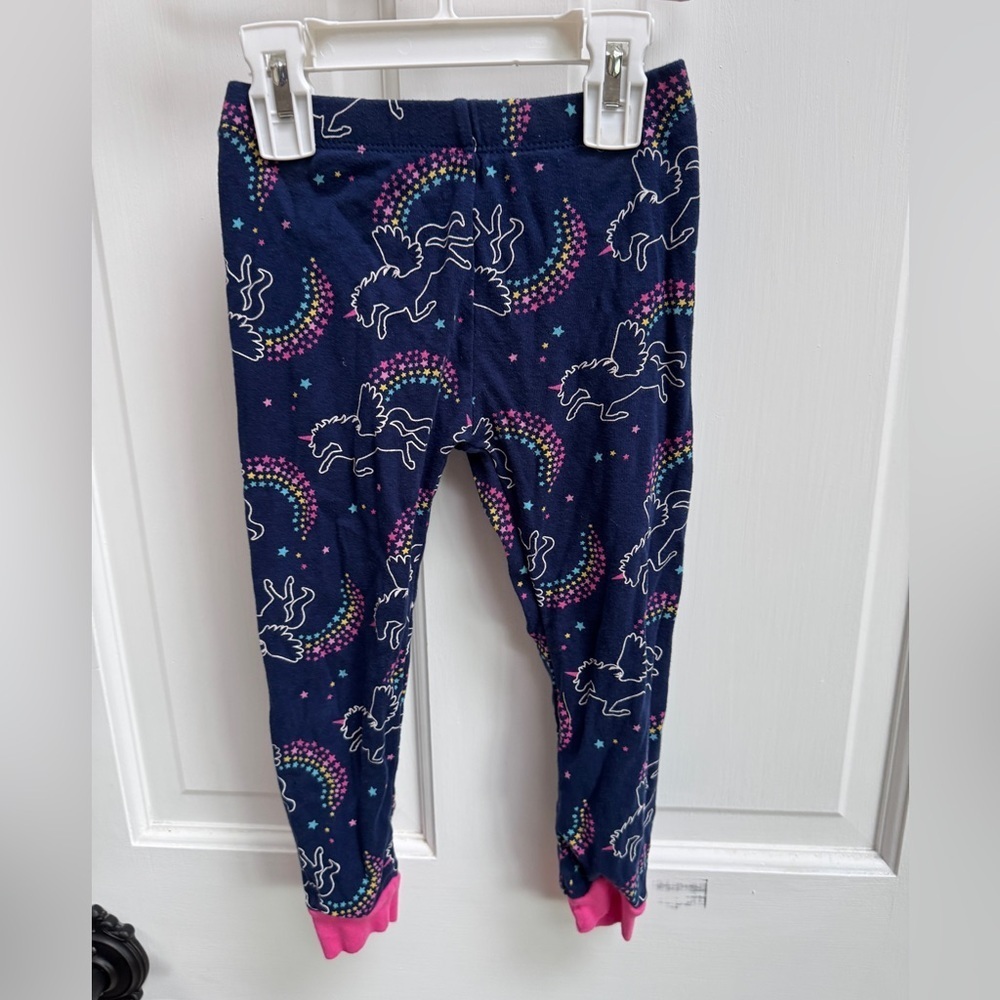 Member’s Mark 3T Girls Playful Unicorn Pajama Bottoms Pants in Blue and Pink